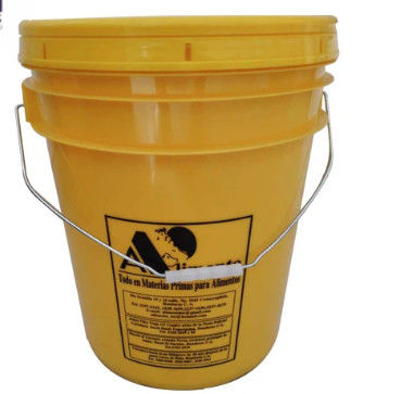 Gelbe Plastikbehälter mit UN-Nummer 20L zur Aufbewahrung von Klebstoff