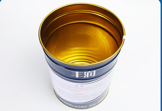 Gold-Phenolic-Fertigung Metall 5 Gallonen Farbe Eimer mit UNO-Zulassung