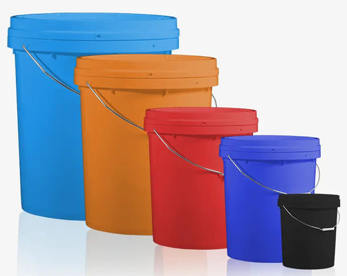 Runde Plastikbehälter mit Deckeln von 2-3 mm zur Lagerung