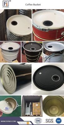 25L Metallbehälter mit Deckel für geröstete Kaffeebohnen
