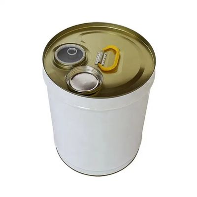 19L 5 Gallonen Stahl Knappkopf Eimer mit flexiblem Auslassdeckel für Ausdünner