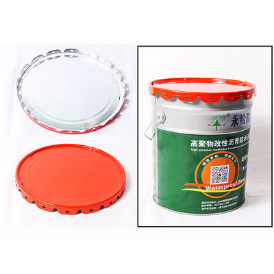 10L Metall-Chemie-Eimer 0,32 bis 0,42 mm mit Blumen-Kanten-Deckel