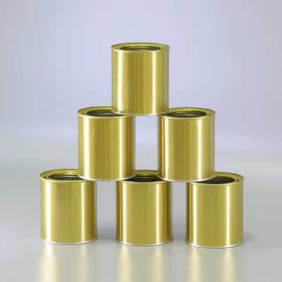 1L 4L Mini-Leere Rundmetall-Bemalung Zinnkanister mit einfachem Deckel