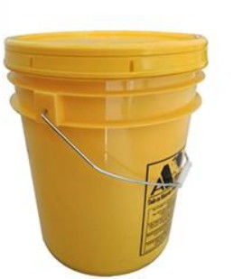 Gelbe Plastikbehälter mit UN-Nummer 20L zur Aufbewahrung von Klebstoff