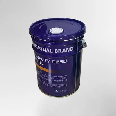 20L Metallfarbe Eimer Spülkanal Kegelförmiges Blechbehälter mit Deckel
