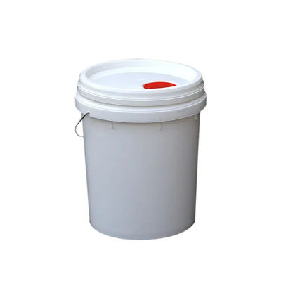 20L Kunststofffarbe Eimer mit Deckel Kunststoff Metallgriff und flache Abdeckung