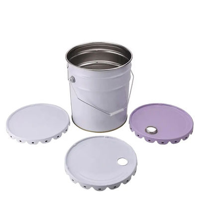 UN-Klassifizierte 5 Gallonen Metalltrommeln mit Blütenkanten, Deckel und Auslass