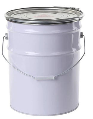 15 L Stahlbehälter mit Metalldeckel für die Lagerung von Bauprodukten