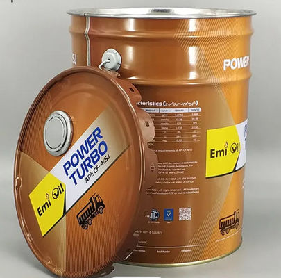 Zinn 20L Metall Eimer Eimer mit abnehmbaren Blumen-Lug Deckel