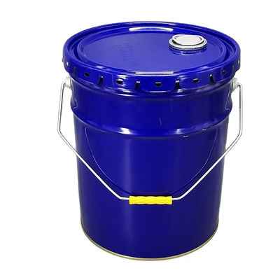 Zinn 20L Metall Eimer Eimer mit abnehmbaren Blumen-Lug Deckel