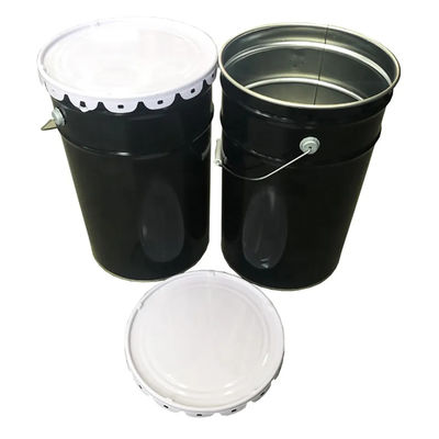 25L zylindrischer Metallfarbebehälter mit Blumendeckel für die Farbe