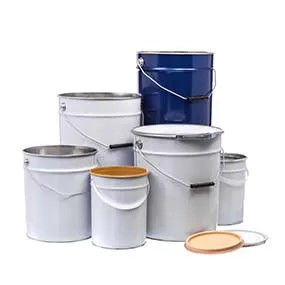 Druckte, beschichtete, 20 Liter farbige Metallbehälter mit Blumentürmen